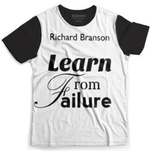 Kaos Fullprint Learn from Failure - belajar dari kegagalan bisnis