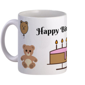 Mug Hadiah / Kado Ulang Tahun Teddy Bear - Customic47