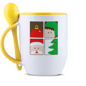 Mug Sendok Kubic - Mug Sendok by Co_mbro