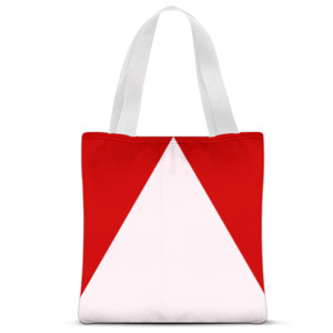 Tas Tote Fullprint Segitiga Lavender