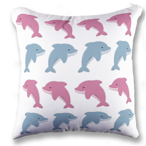Bantal Dolphin - Bantal Kotak by Co_mbro
