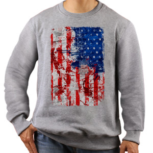Jaket Sweater USA Grunge Flags X