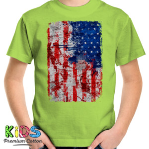 Kaos USA Grunge Flags X