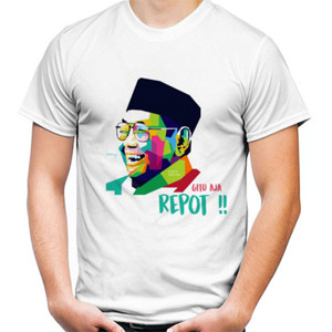 Kaos Kaos WPAP Gus Dur Putih