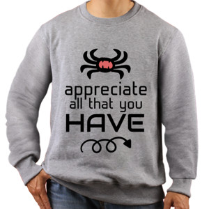 Jaket Sweater Appreciate all that you have
