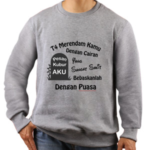 Jaket Sweater Kaos Wanita Seri Pesan Alam Kubur #2