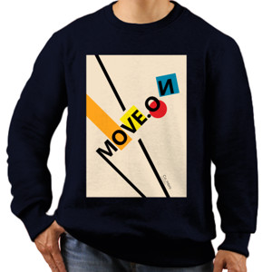 Jaket Sweater Kaos Pria Move On Two Tone by Co_mbro 