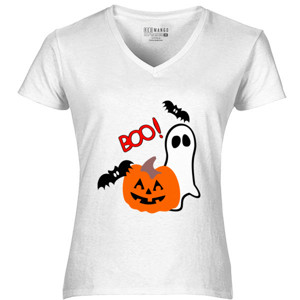 Kaos Boo Bat Ghost Pumkin halloween