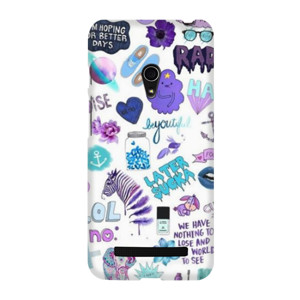 Purple Tumblr Sticker Casing HP