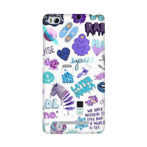 Purple Tumblr Sticker Casing HP