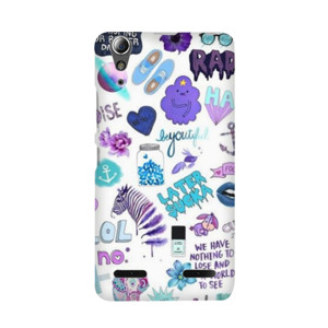 Purple Tumblr Sticker Casing HP