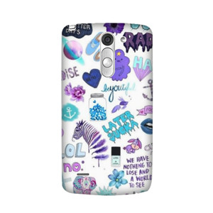 Purple Tumblr Sticker Casing HP
