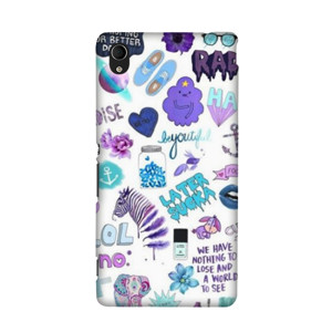 Purple Tumblr Sticker Casing HP