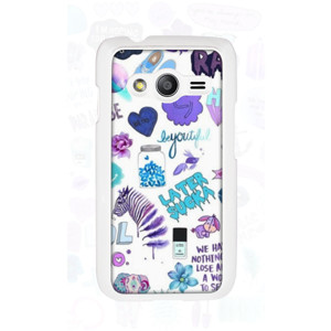 Purple Tumblr Sticker Casing HP