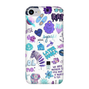 Purple Tumblr Sticker Casing HP