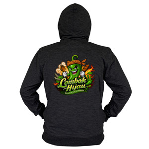 Hoodie Zipper Lombok Hijau