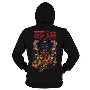 Hoodie Zipper Shinigami wolf