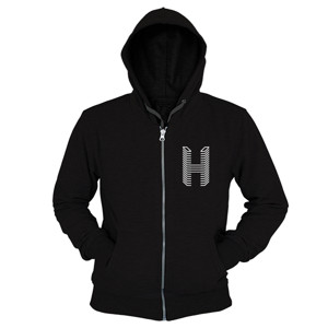 Hoodie Zipper Logo huruf H gamer