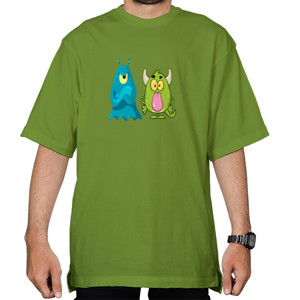 Kaos Oversize Kaos Oversized Premium 2 Little Monsters