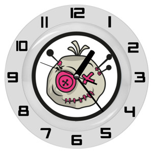 Jam Dinding Jam Dinding Round Diamond Voodoo Token