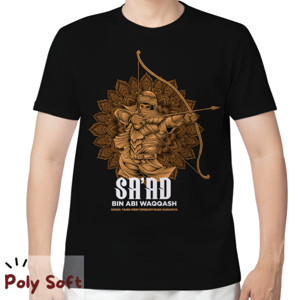 Kaos KAOS MUSLIM PRIA – SA’AD BIN ABI WAQQASH 