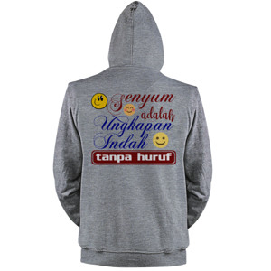 Jaket Hoodie Senyum Adalah Ungkapan Indah Tanpa Huruf