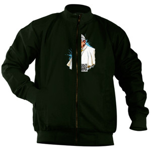 Jaket Bomber Pria POPE FRANCIS 007