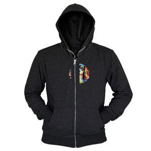 Hoodie Zipper Kaos Gambar Anjing 042