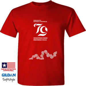 Kaos Baju HUT RI 79 - Merah