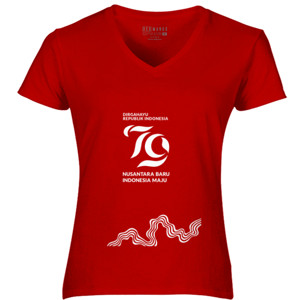 Kaos Baju HUT RI 79 - Merah