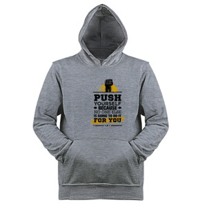 Jaket Hoodie Kaos Gym - Push Yourself (SBB44)