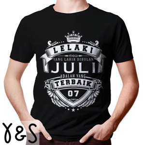 Kaos T-SHIRT LELAKI TERBAIK JULI - D2