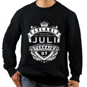 Jaket Sweater T-SHIRT LELAKI TERBAIK JULI - D2