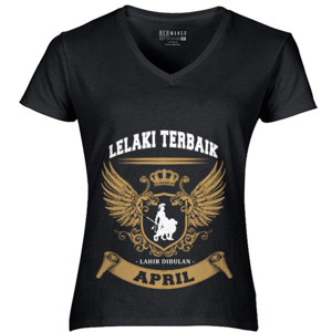 Kaos T-SHIRT LELAKI TERBAIK APRIL - D1