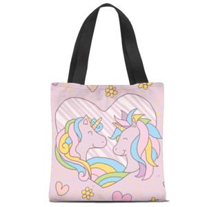 Tas Tote Fullprint Unicorn lucu