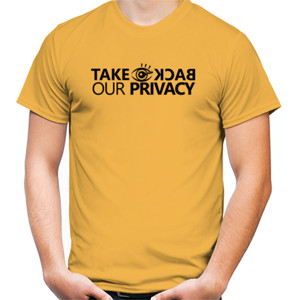Kaos Take Back Our Privacy - Pria Lengan Pendek