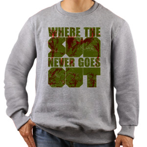 Jaket Sweater The Sun Never Goes Out