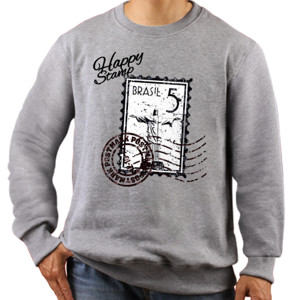 Jaket Sweater Happy Stamp