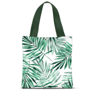 Tas Tote Fullprint GREEN LEAF