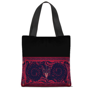 Tas Tote Fullprint tote bag motif gorga topeng