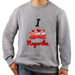 Jaket Sweater Template I Love - 01
