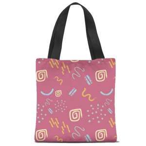Tas Tote Fullprint Free Style in Mulberry