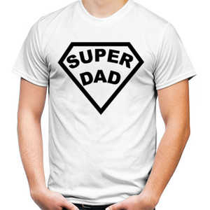 Kaos Super Dad Couple Dad and Kid