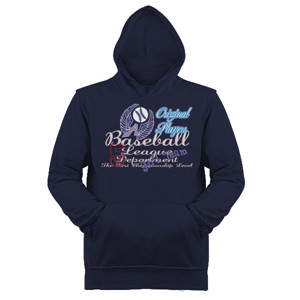 Jaket Hoodie Baseball League
