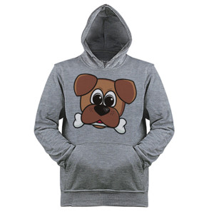 Jaket Hoodie Dog Face Lucu