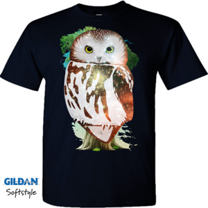 Kaos Owl Lover Gift T-Shirt 