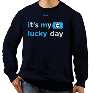 Jaket Sweater its my lucky day | billiArt | tenball version