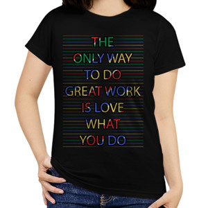 Kaos Motivational Quotes T-Shirt ONeck Y&S- Black