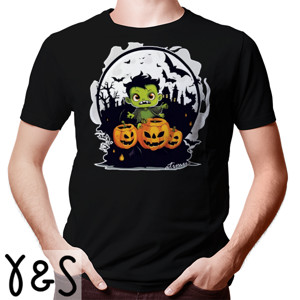Kaos Halloween Frank Pumpkin Cute