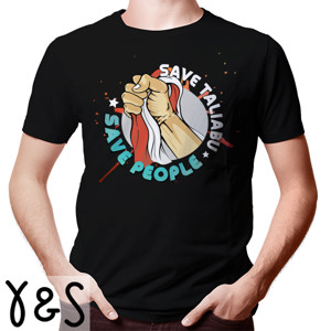 Kaos SAVE TALIABU SAVE PEOPLE
